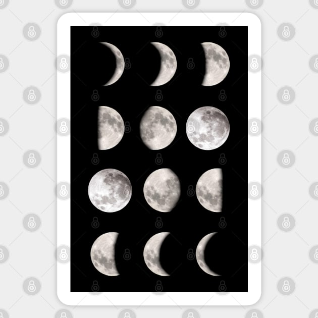 12 Phases Of The Moon Sticker by NINE69